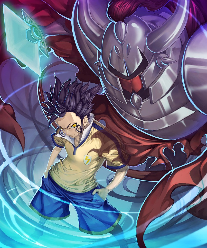 tsurugi kyousuke and kensei lancelot (inazuma eleven and 1 more) drawn by katsutake