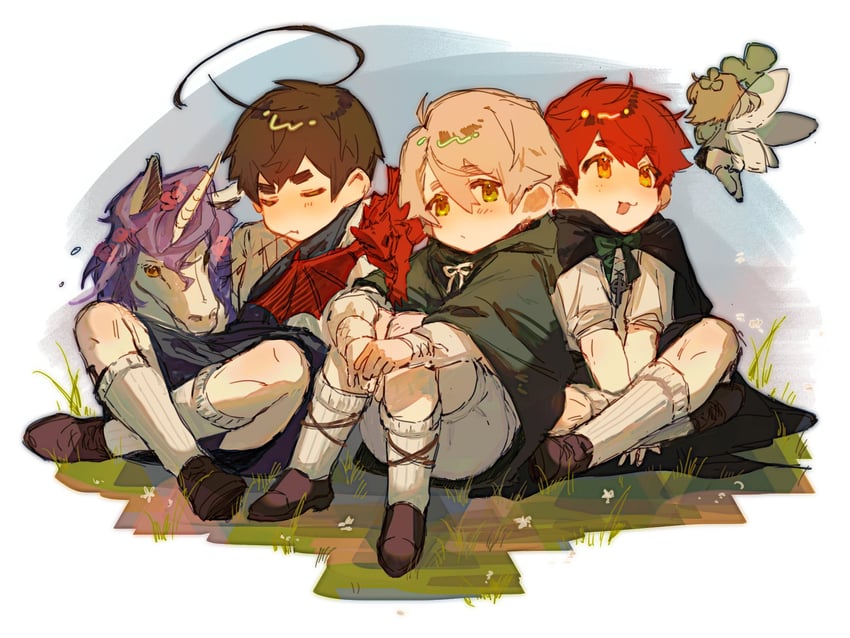 scotland, wales, and ireland (axis powers hetalia) drawn by krank327
