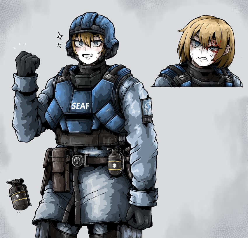 seaf soldier (original and 1 more) drawn by octosoup