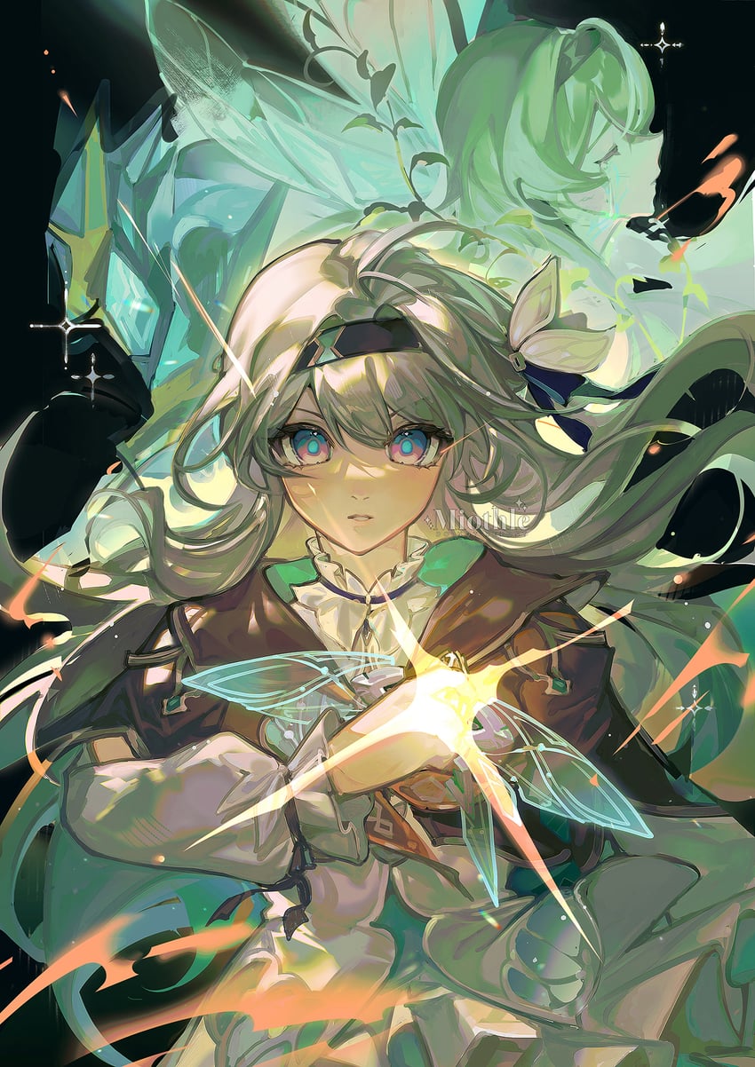 firefly and sam (honkai and 1 more) drawn by miothle