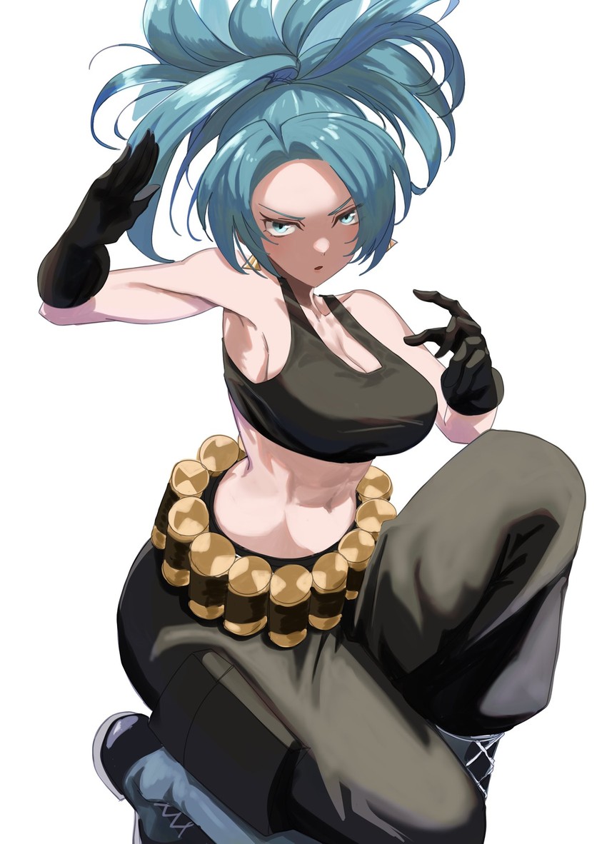 leona heidern (the king of fighters and 1 more) drawn by dondobi