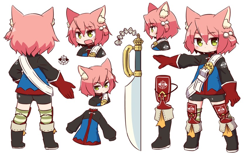 fighter and harukara (7th dragon) drawn by naga_u