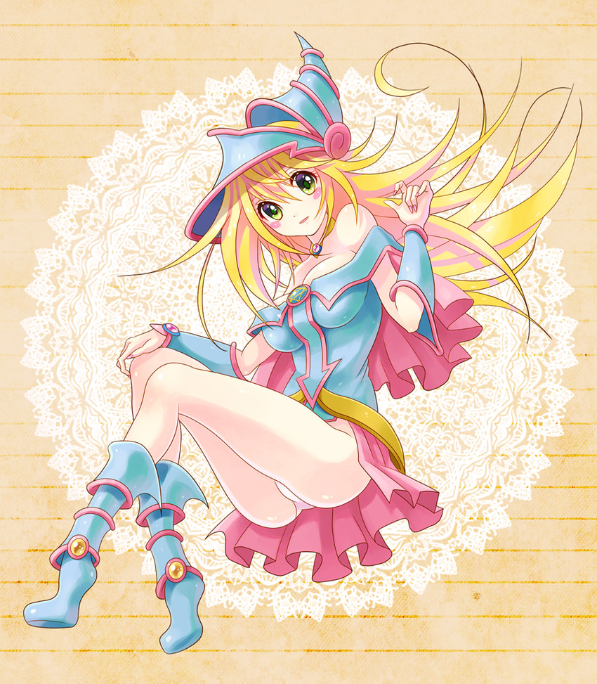 dark magician girl (yu-gi-oh!) drawn by sora_(pikasora)