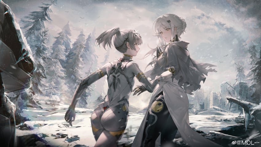 nanami, nanami: starfarer, haicma, and haicma: starveil (punishing: gray raven) drawn by mol--