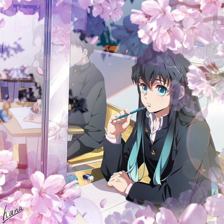 tokitou muichirou (kimetsu no yaiba) drawn by hana_ni_nare