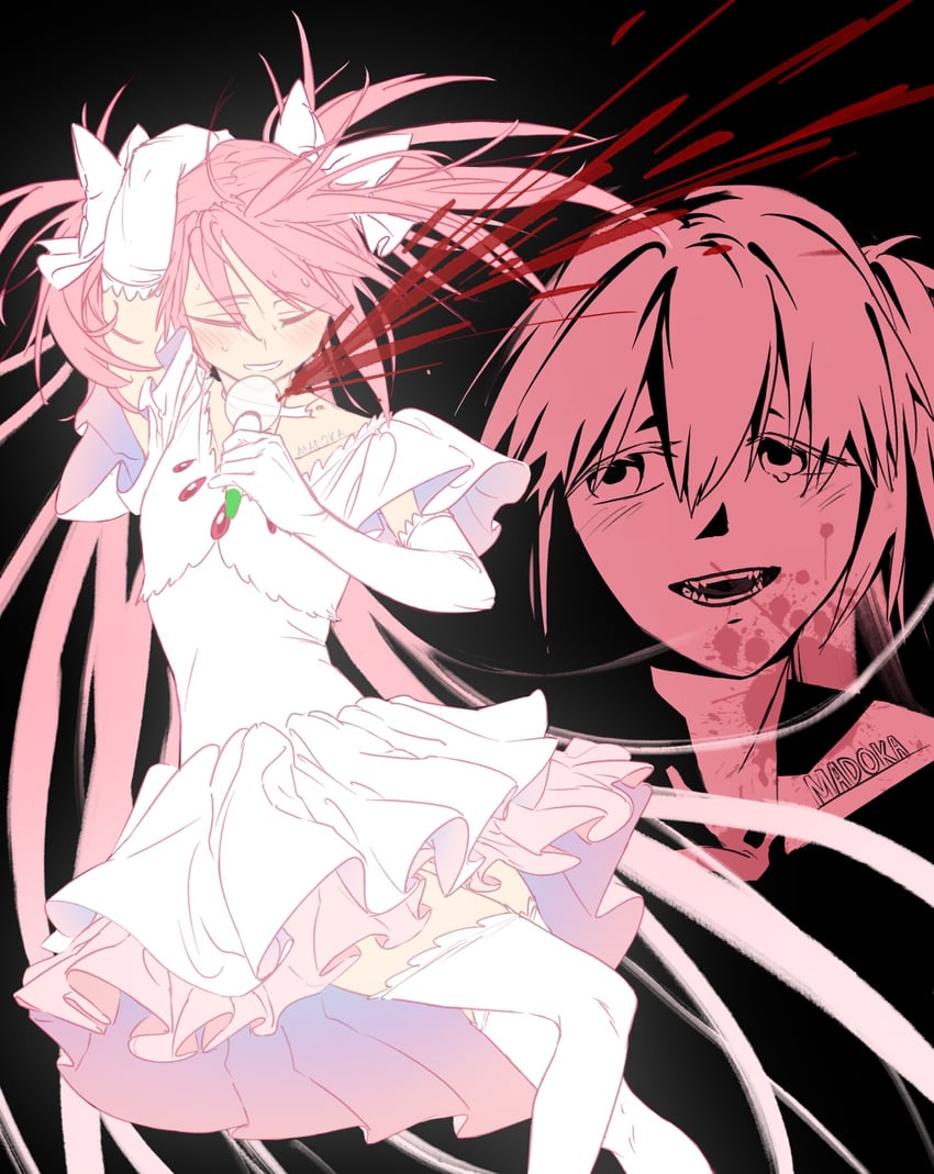 kaname madoka and ultimate madoka (mahou shoujo madoka magica and 1 more) drawn by avanes_d