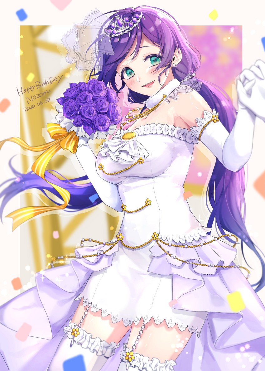 tojo nozomi (love live! and 2 more) drawn by azuma_(no488888)