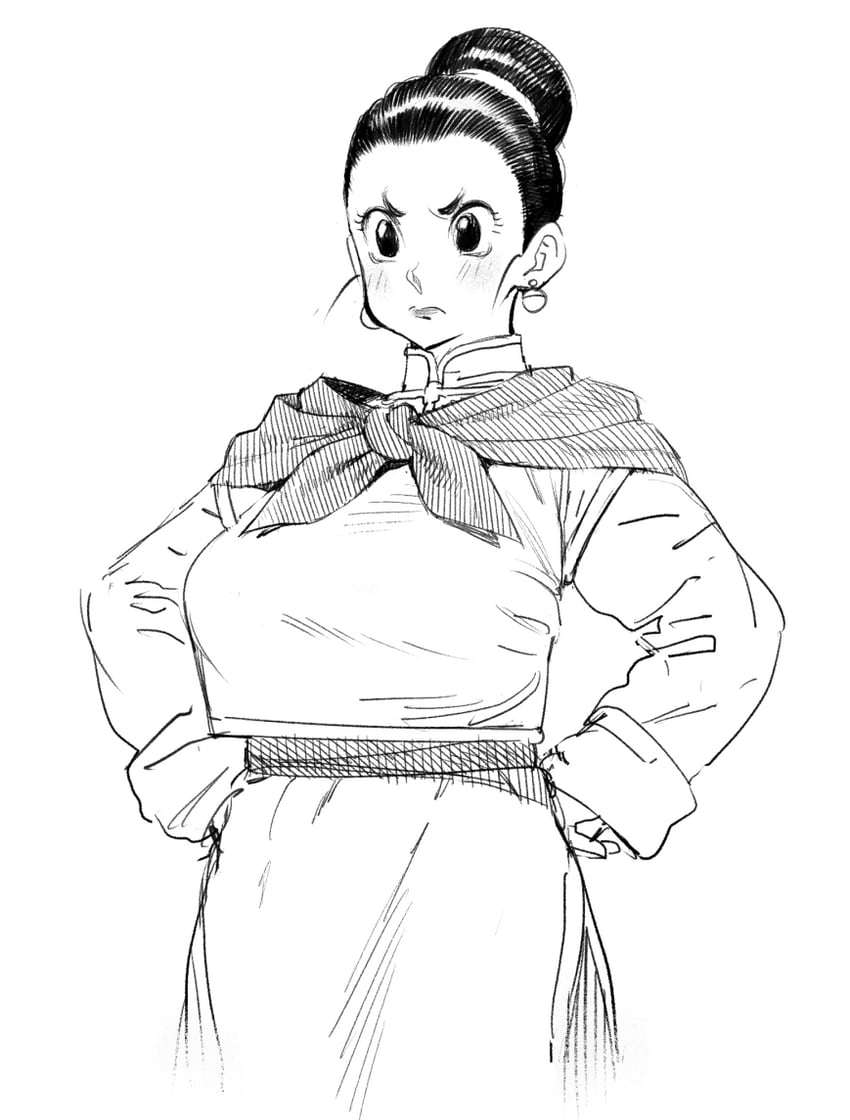 chi-chi (dragon ball and 1 more) drawn by conto
