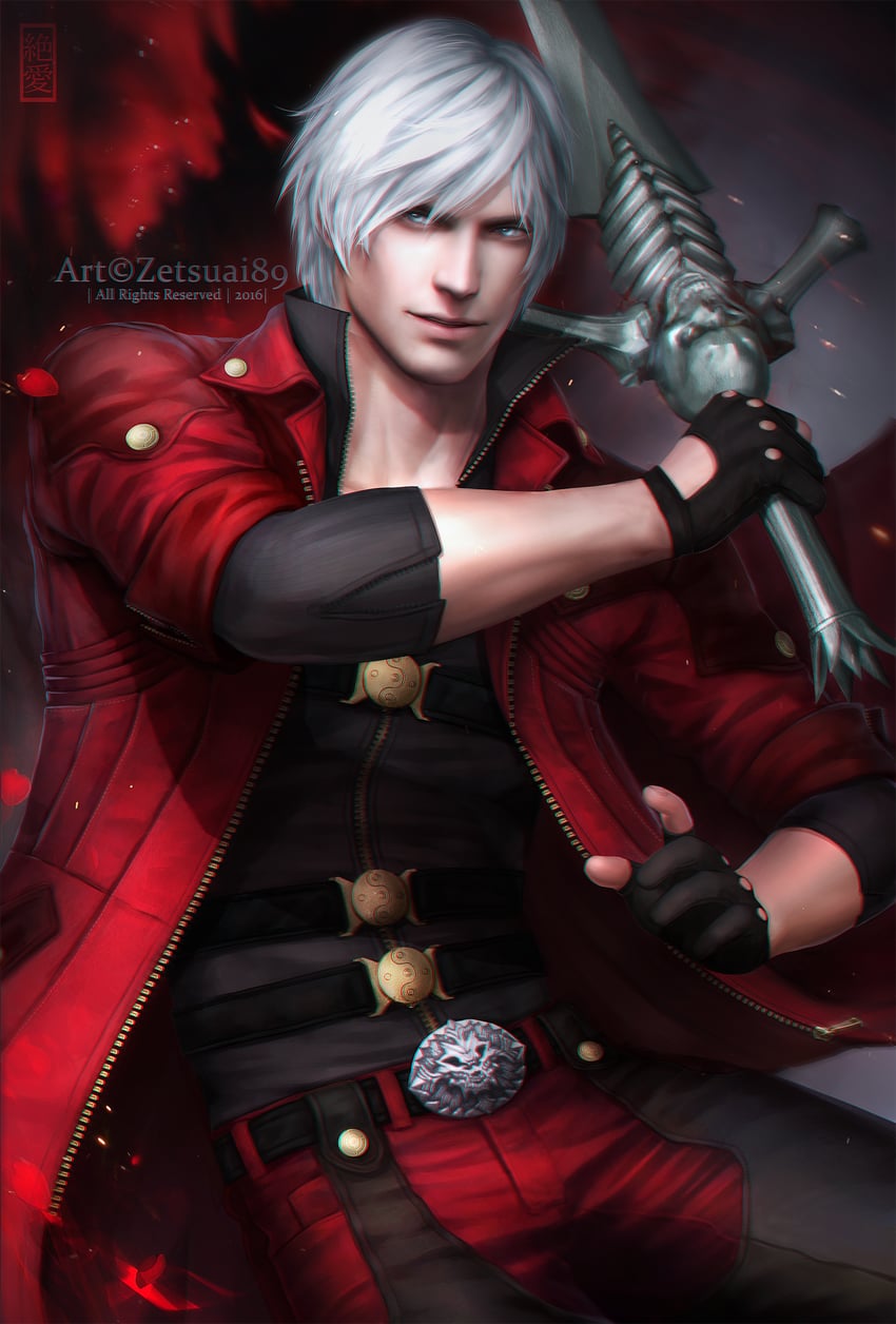 dante (devil may cry and 1 more) drawn by zetsuai89
