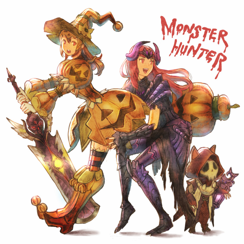monster hunter and player palico (monster hunter and 2 more) drawn by kuroimori