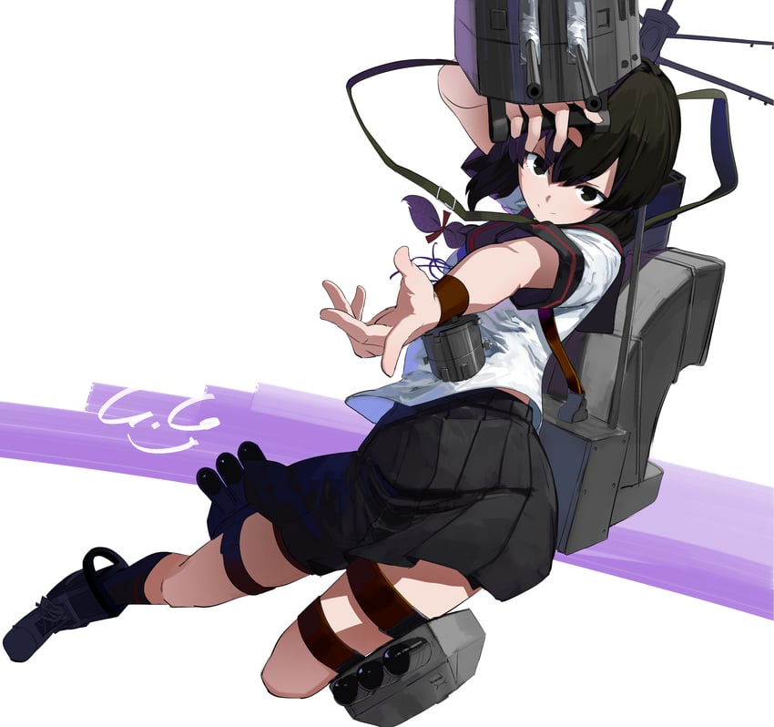 isonami and isonami kai ni (kantai collection) drawn by gegesan