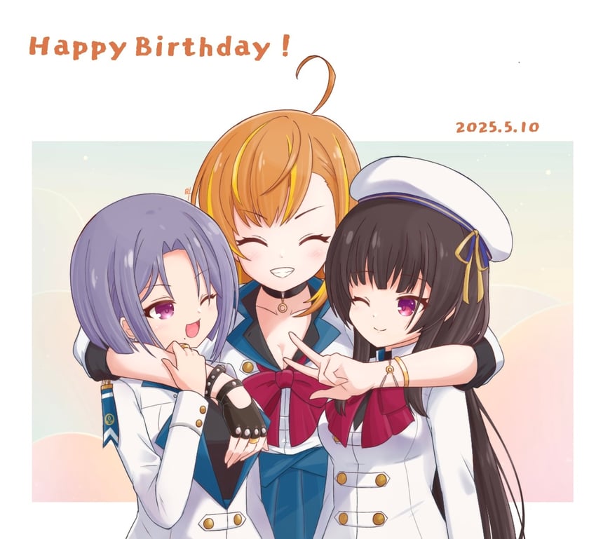 morimoto yuni, kagawa makina, and kariya higure (assault lily) drawn by inoguchi_minto