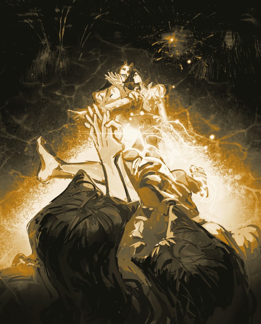 roselle gustav and bernadette gustav (lord of the mysteries) drawn by yixiang716