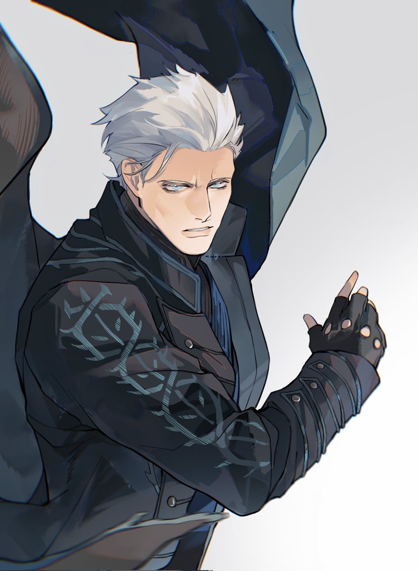 vergil (devil may cry and 1 more) drawn by lucistomato