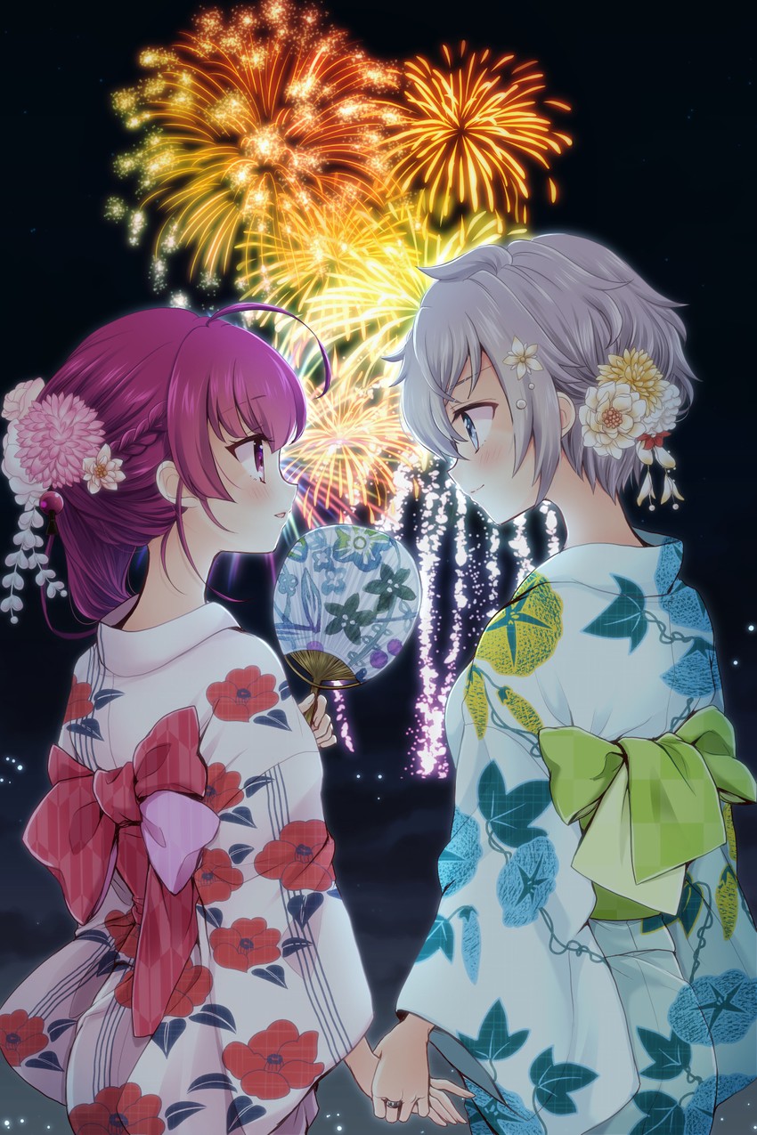 tokiwa nanaka and shinobu akira (mahou shoujo madoka magica and 1 more) drawn by chiwa_(chiwawanwan1206)