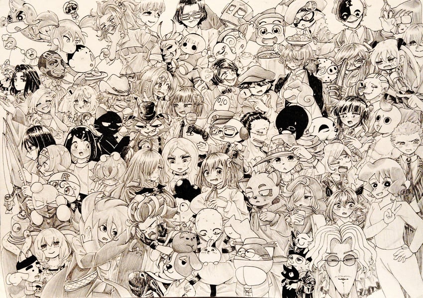 lana, liko, sonya, oribe yasuna, jiro kyoka, and 20 more (pokemon and 18 more) drawn by erzt5337