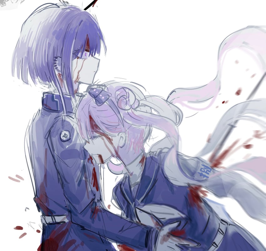 tsukumo kako and tsukumo ima (the hundred line -last defense academy-) drawn by 1833529948