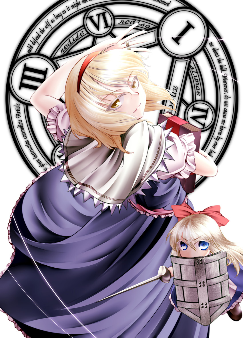 alice margatroid and shanghai doll (touhou) drawn by 0-den