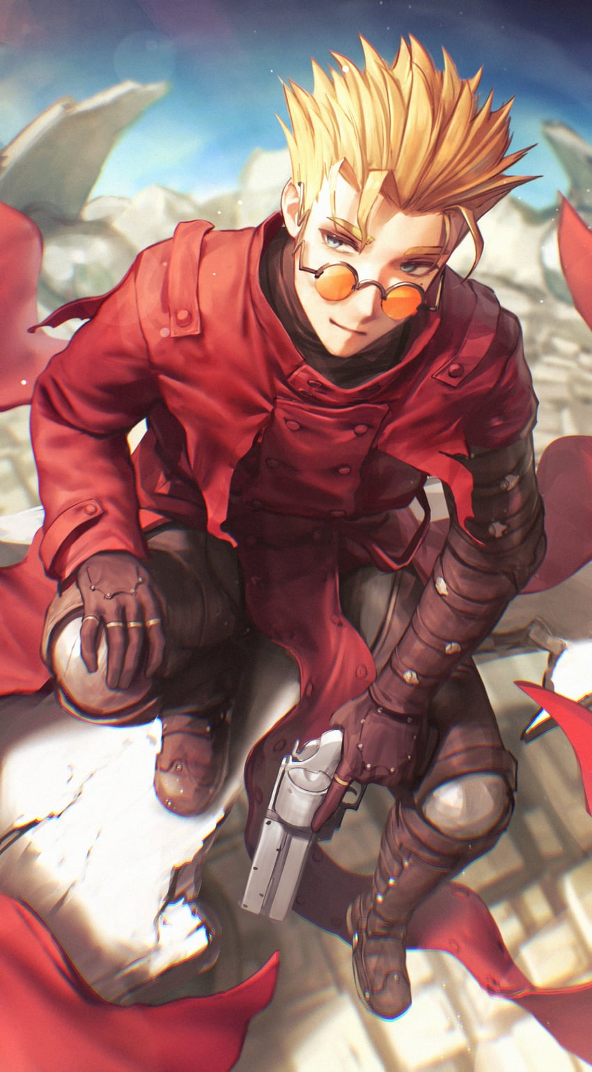 vash the stampede (trigun and 1 more) drawn by numanoan