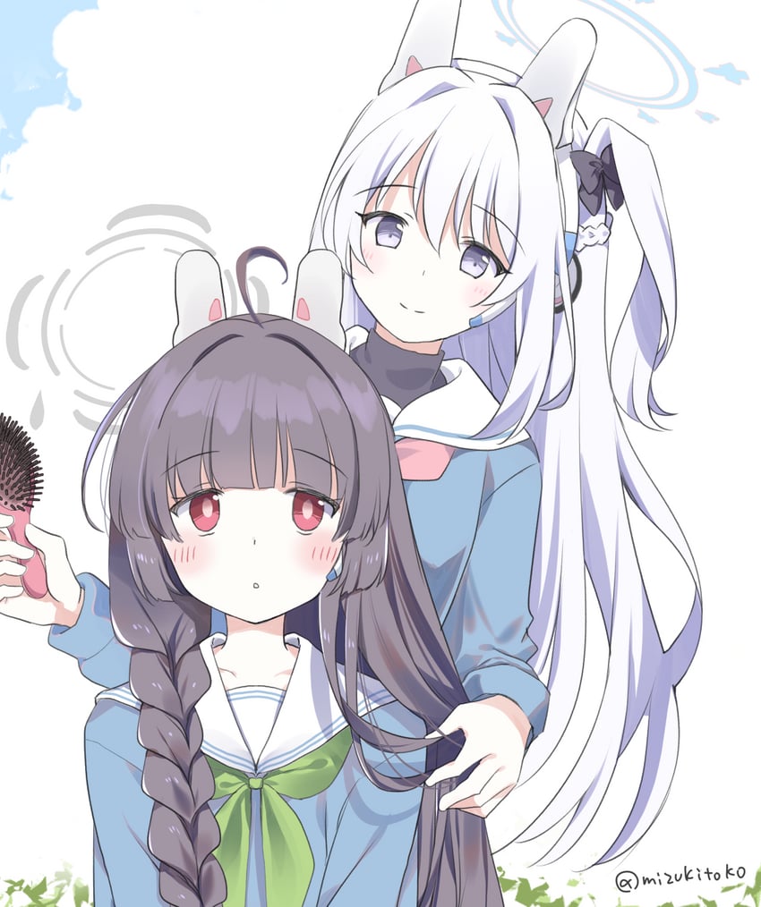 miyu and miyako (blue archive) drawn by mizuki_toko