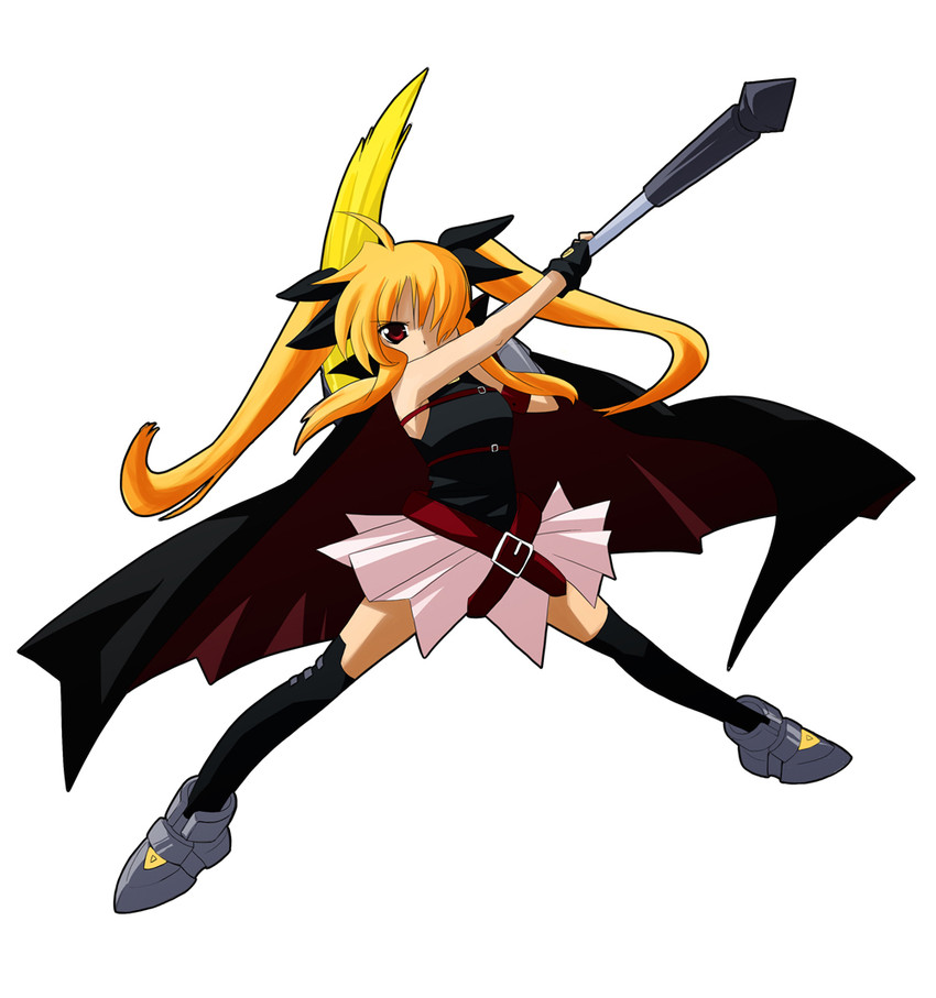 fate testarossa and bardiche (lyrical nanoha and 2 more) drawn by anco_(platanity)