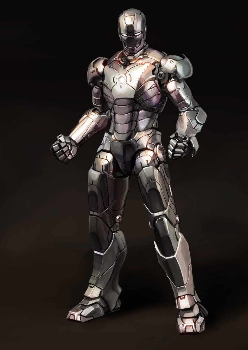 tony stark and iron man (marvel) drawn by ryou-k