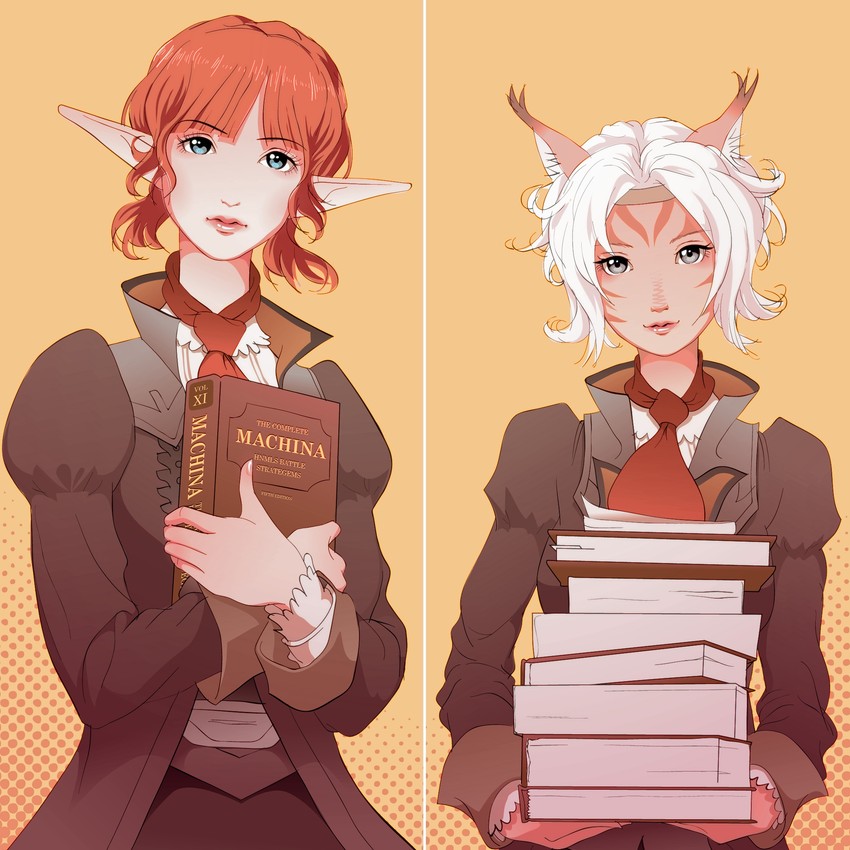 adventurer and scholar (final fantasy and 1 more) drawn by hy136