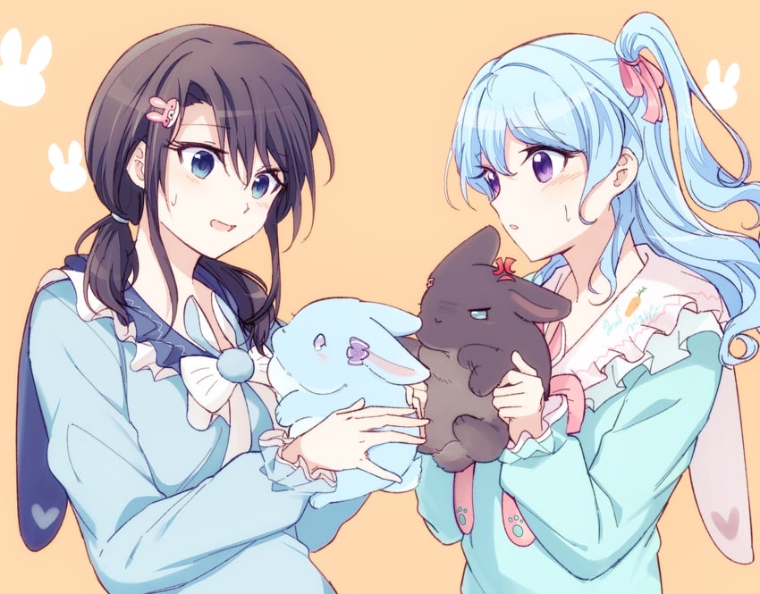 okusawa misaki and matsubara kanon (bang dream!) drawn by opi