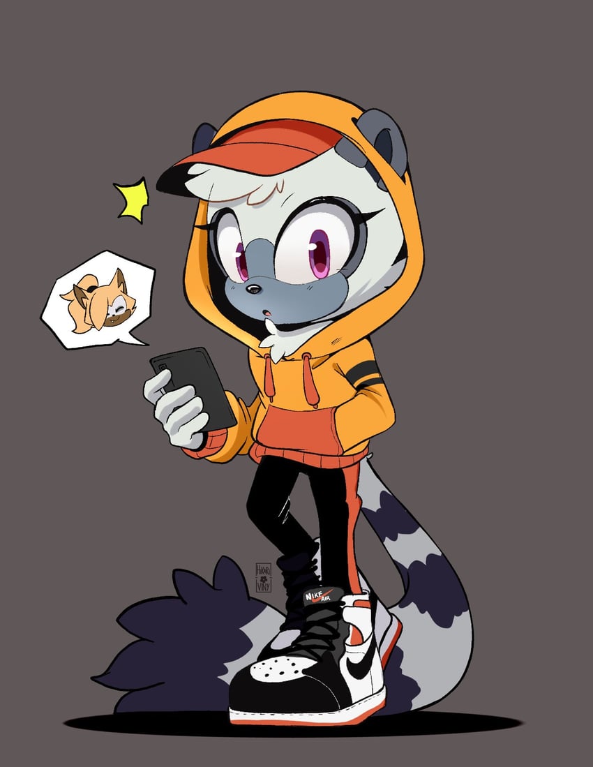 tangle the lemur and whisper the wolf (sonic and 1 more) drawn by hikariviny