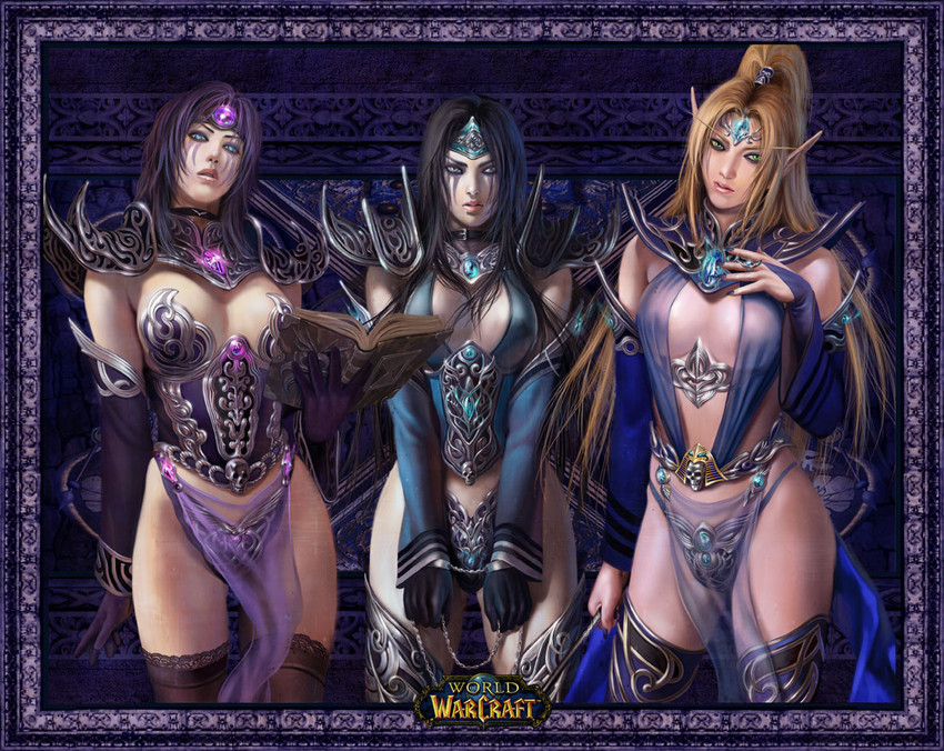 mage, jandice barov, lady illucia barov, and instructor malicia (warcraft and 1 more) drawn by azazel1944