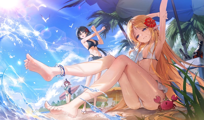 rover, female rover, cartethyia, and ciaccona (wuthering waves) drawn by jinbin825