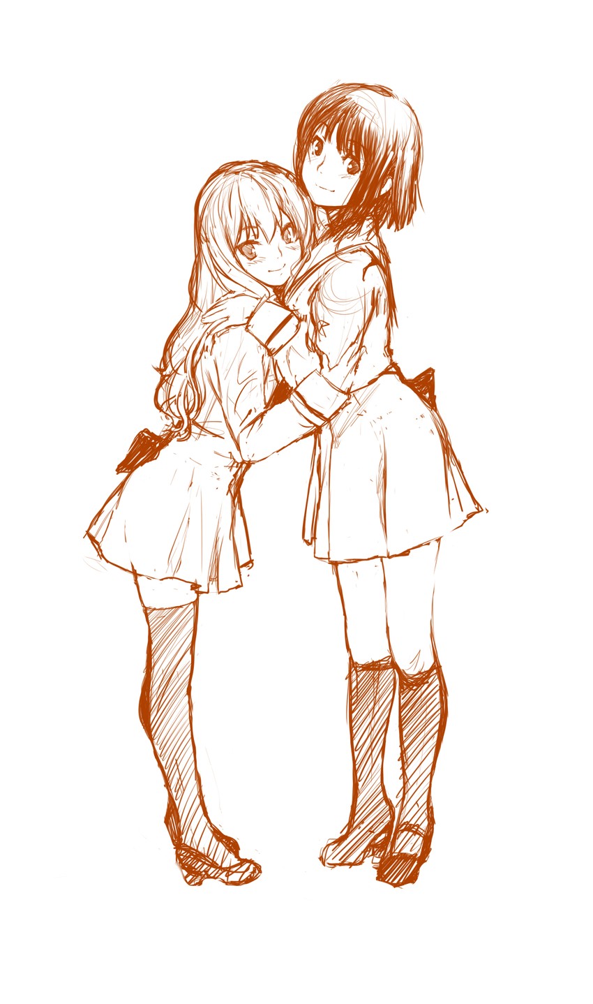 kawamura reo and sawaguchi mai (sono hanabira ni kuchizuke wo) drawn by kirisato_itsuki