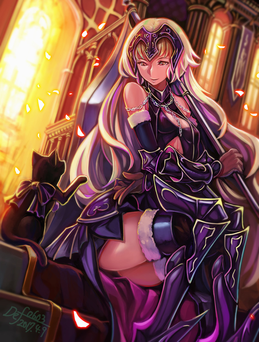 jeanne d'arc alter (fate and 1 more) drawn by def_(chronowarld)