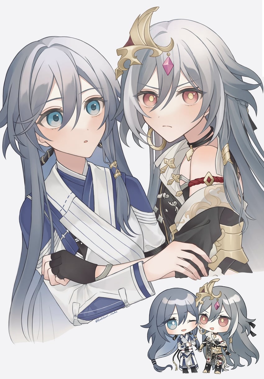 fu hua and herrscher of sentience (honkai and 1 more) drawn by kubikori