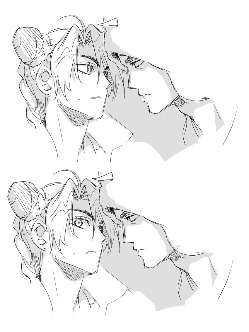 kujo jolyne and weather report (jojo no kimyou na bouken and 1 more) drawn by jeonjin_(mynamebazin)
