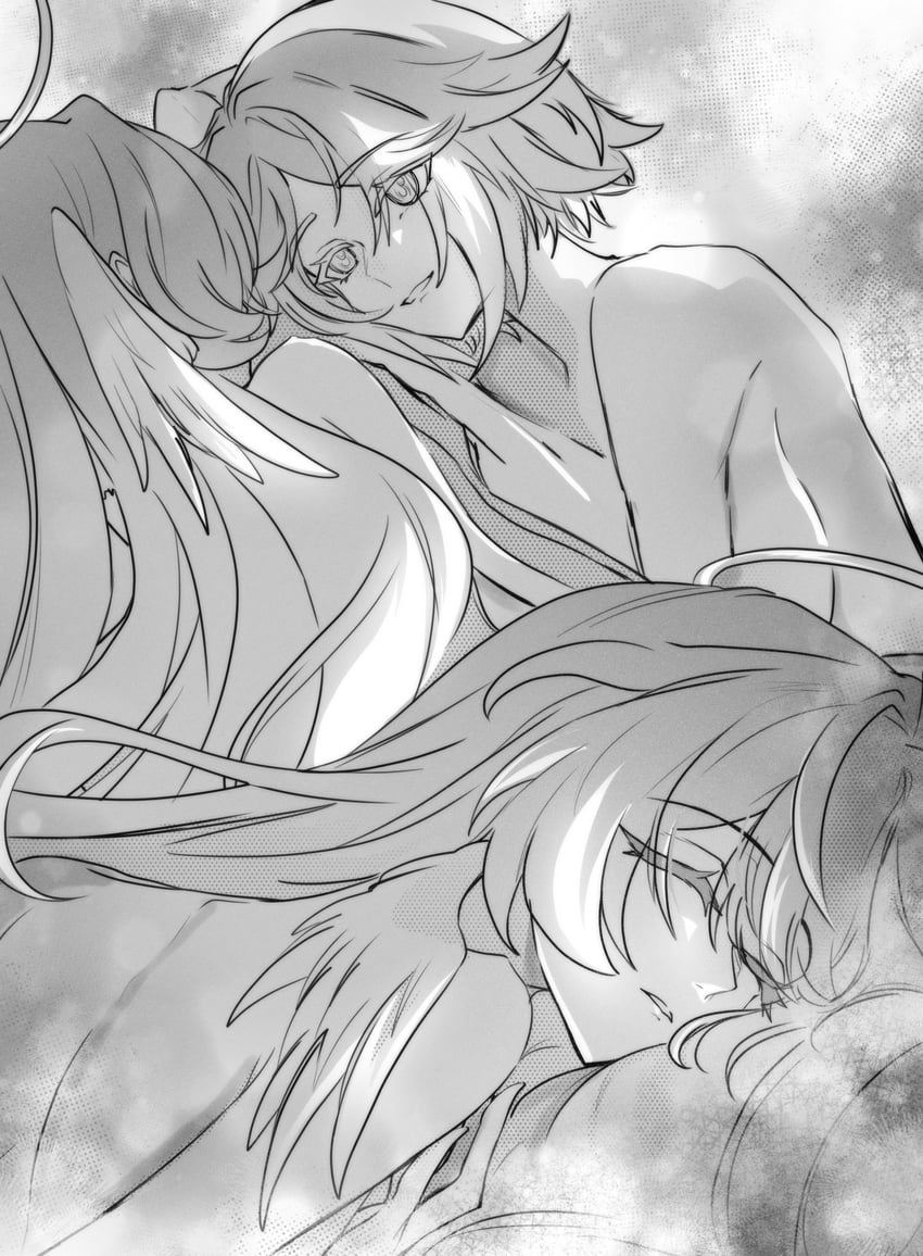 robin and rappa (honkai and 1 more) drawn by choikfu