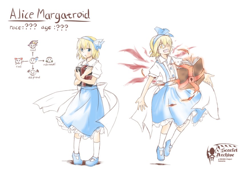 hakurei reimu, kirisame marisa, izayoi sakuya, alice margatroid, and koakuma (touhou) drawn by worthlessvalor