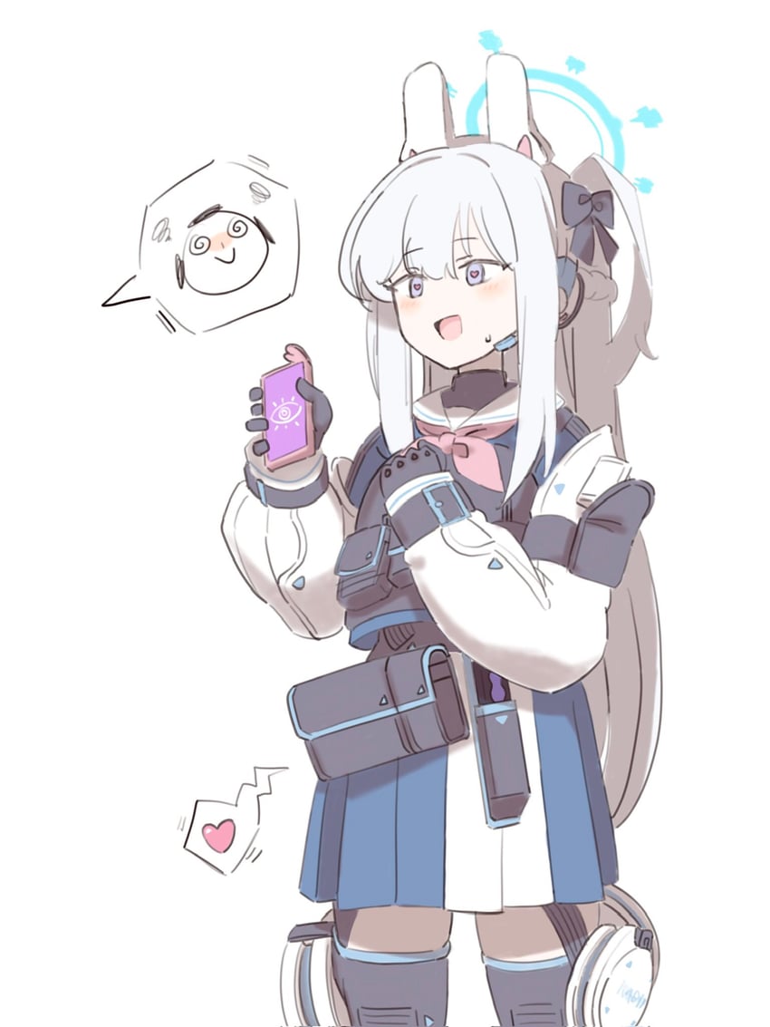 sensei, doodle sensei, and miyako (blue archive) drawn by uni_gyoza