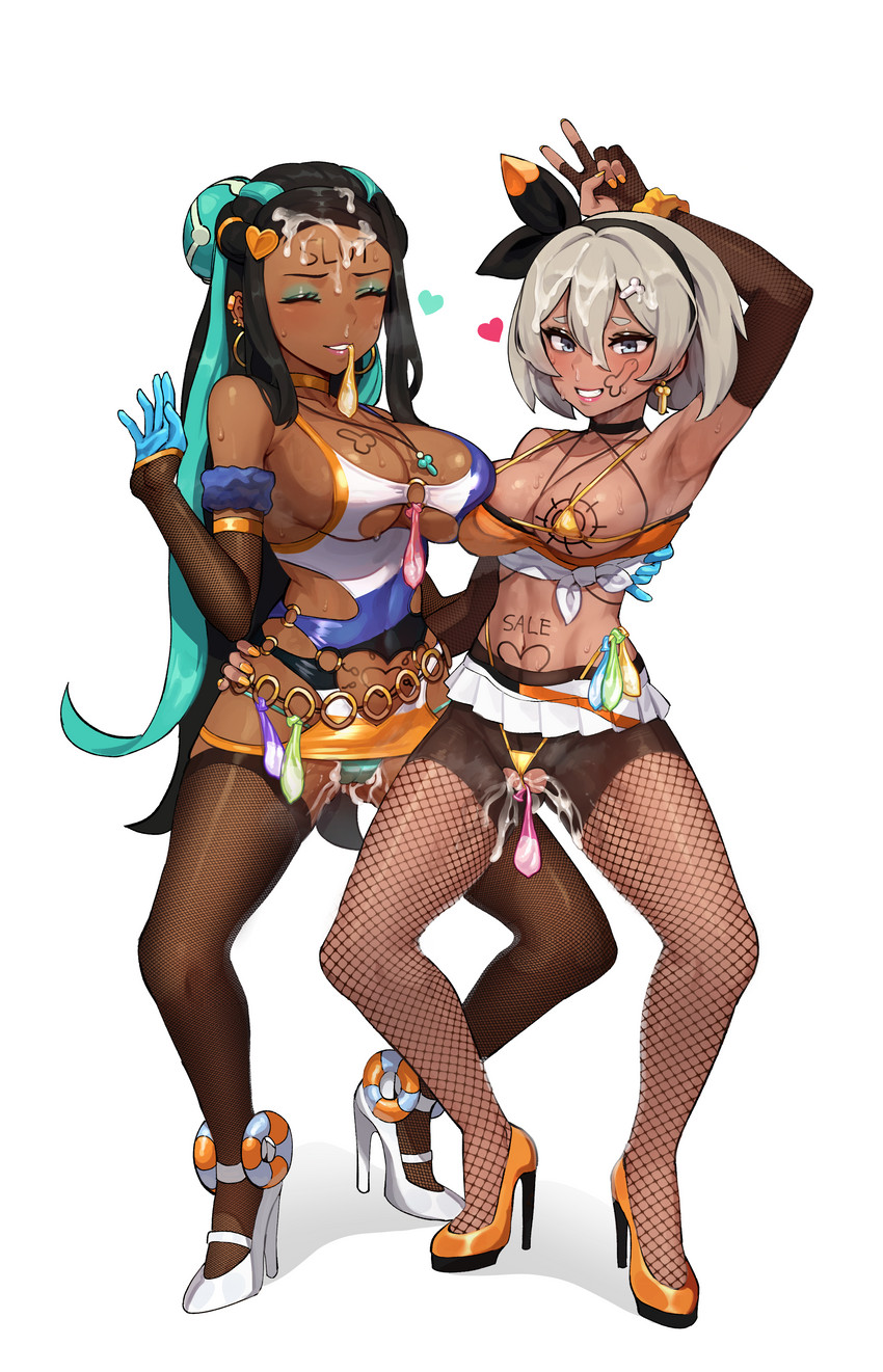 nessa and bea (pokemon and 1 more) drawn by 5t_(5t_000)