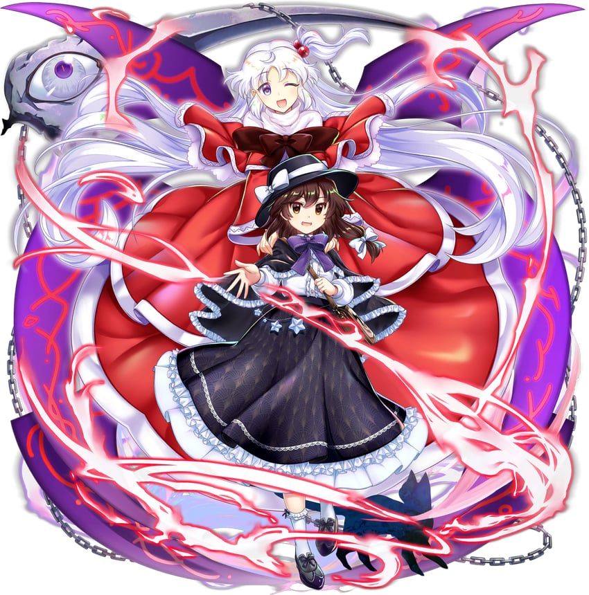 usami renko and shinki (touhou and 1 more) drawn by rotte_(1109)