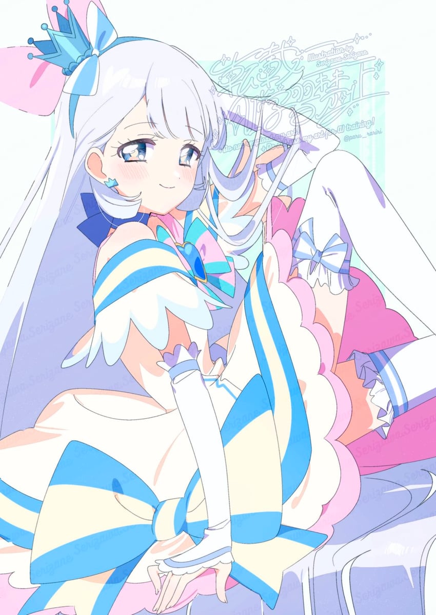 nekoyashiki yuki and cure nyammy (precure and 1 more) drawn by serizawa_serizane