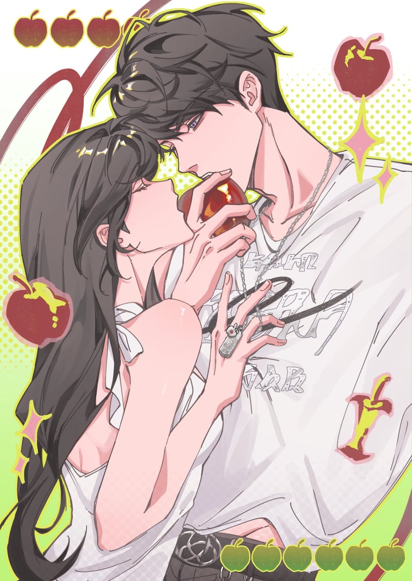 protagonist and caleb (love and deepspace) drawn by yibai0419