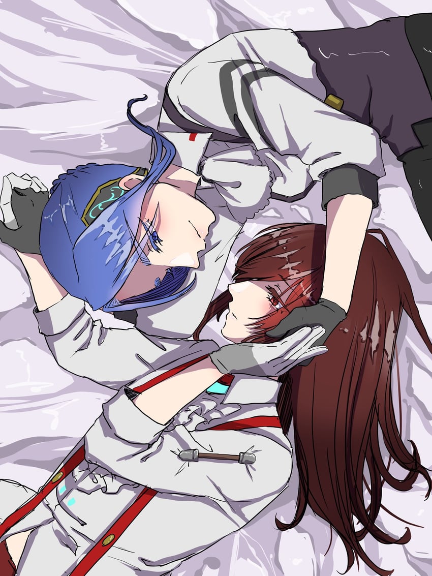 yanagi mion and hanamura shiki (heaven burns red) drawn by leia_1213