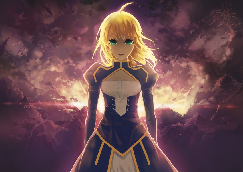 artoria pendragon and saber (fate and 1 more) drawn by ko2915277ok