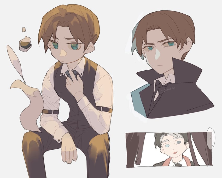 gellert grindelwald and helmut (wizarding world and 2 more) drawn by cscarus