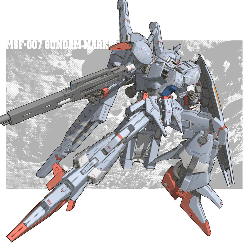 gundam mk iii (gundam and 1 more) drawn by g-db