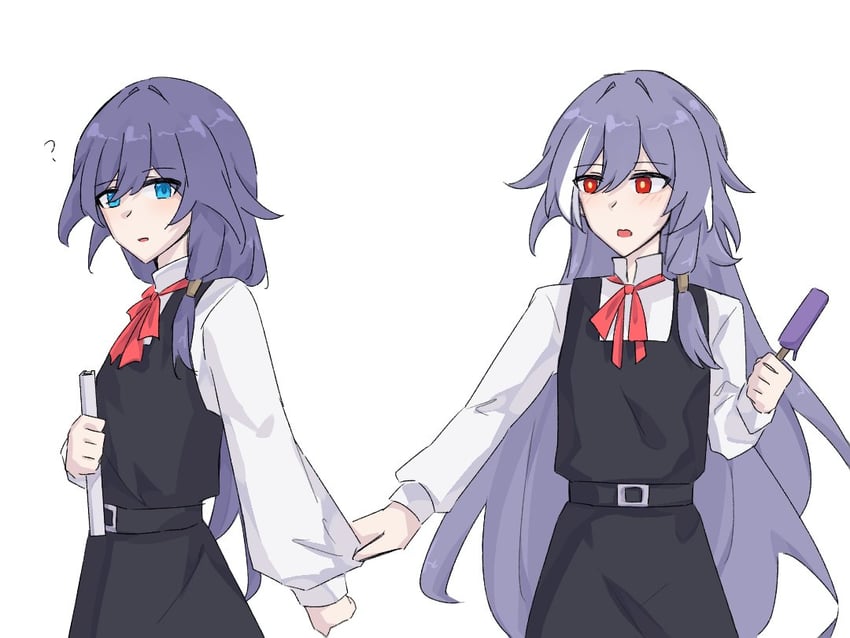 fu hua and herrscher of sentience (honkai and 1 more) drawn by lienai9