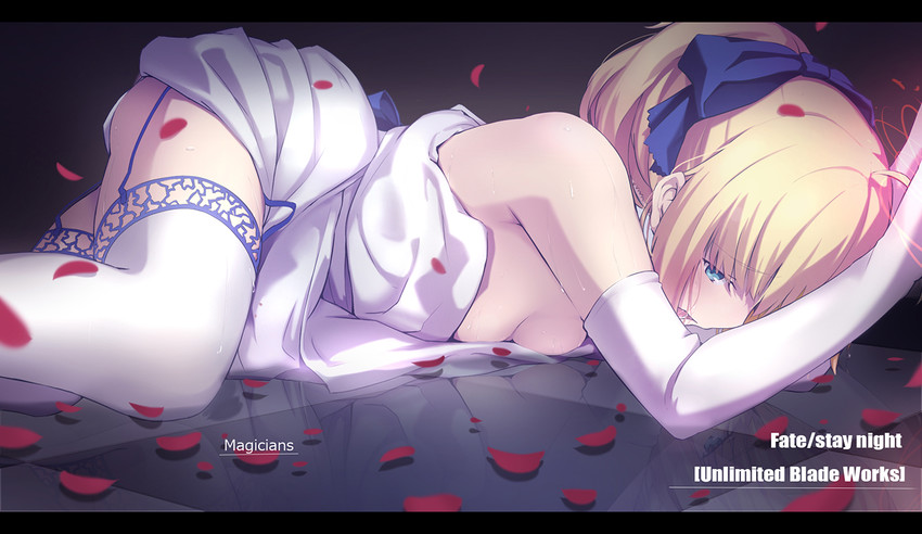artoria pendragon and saber (fate and 2 more) drawn by magicians_(zhkahogigzkh)