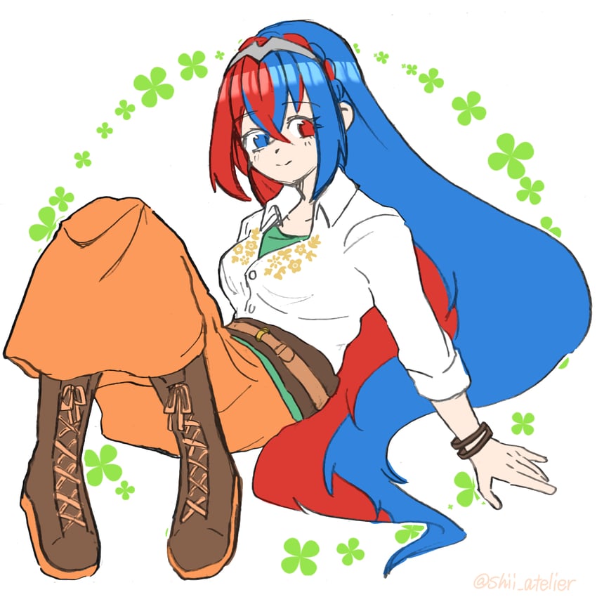 female alear and boucheron (fire emblem and 1 more) drawn by shii_atelier