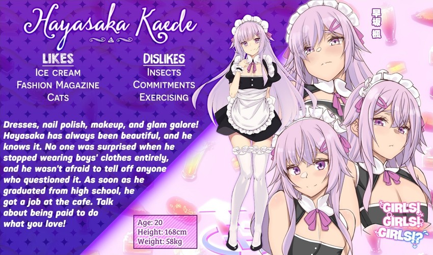 hayasaka kaede (girls! girls! girls!?) drawn by husun_wei